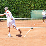 Sistema de red de pickleball portátil de 22 pies con bolsa de transporte para juegos interiores y exteriores