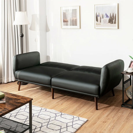 Sofá cama convertible de 3 plazas con respaldo ajustable para sala de estar