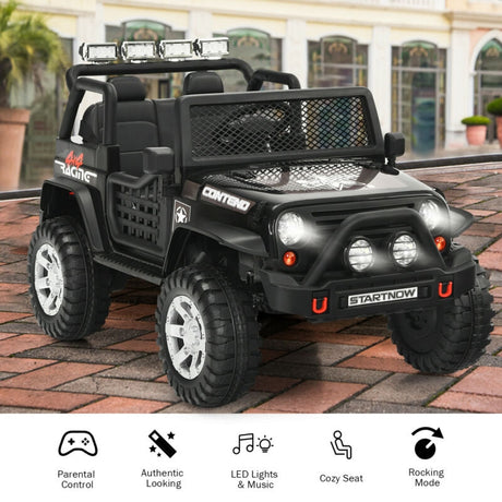 Camioneta eléctrica de 12 V para niños con control remoto y palanca de operación