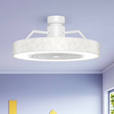 Ventilador de techo de 23 pulgadas con luz LED y control remoto