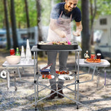 Mesa de barbacoa plegable para exteriores