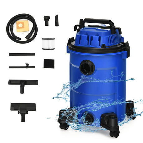 Aspiradora en seco y húmedo 3 en 1 de 25 L (6.6 galones) y 4.8 HP de potencia máxima con soplador