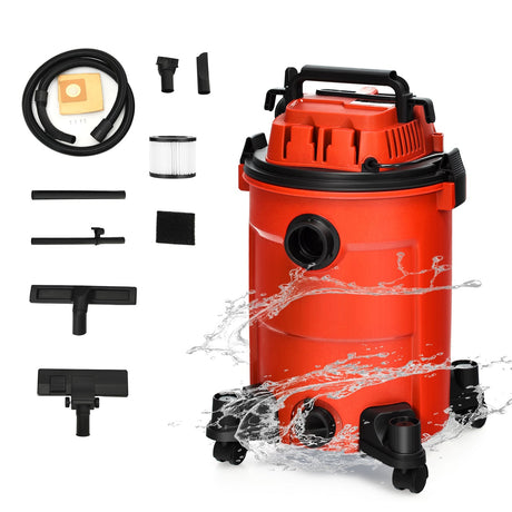 Aspiradora en seco y húmedo 3 en 1 de 25 L (6.6 galones) y 4.8 HP de potencia máxima con soplador