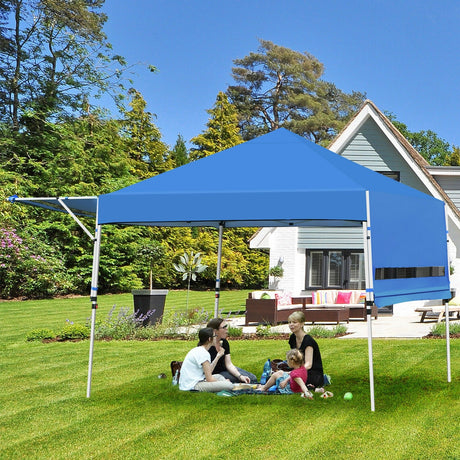 Carpa plegable de 17 x 10 pies con toldo instantáneo ajustable
