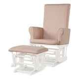 Set de sillón mecedora y otomana con cojines para guardería de bebé