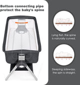 Portable Baby Bedside Sleeper with Adjustable Heights and Angle