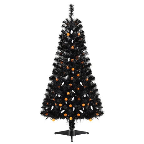 Árbol de Halloween Artificial de 4.5 Pies con 6 Modos de Iluminación y 5 Músicas