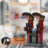 Electric Shoe Boot Dryer 4 Shoes with 180 Mins Timer Ozone Disinfection