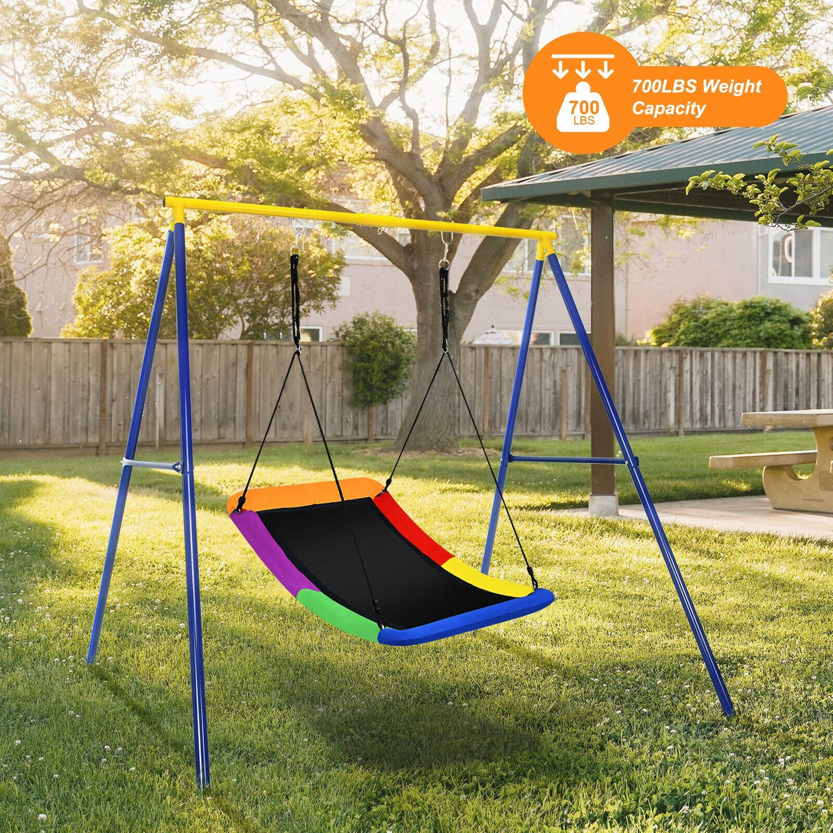 Columpio de Plataforma para Árbol de 60 Pulgadas 700 lb para Niños y Adultos