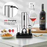 6-in-1 Electric Wine Bottle Opener Set with Foil Cutter