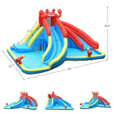 Inflatable Water Slide Bounce House with Water Cannon and 950W Blower
