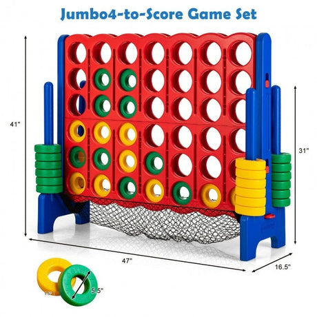 Juego Gigante 4 en raya con almacenamiento de red - Azul