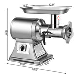 Picadora de carne comercial de alta resistencia de 1.5HP 1100W 550LB/h