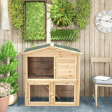 Gallinero de madera de 35 pulgadas con rampa