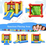 Castillo hinchable infantil con tobogán y soplador de 480 W