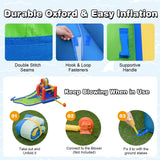 Castillo Inflable para Niños con Tobogán, Escalada, Parque Acuático, Piscina, sin Soplador