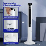 Ventilador de torre portátil de 48 pulgadas con control remoto - Blanco