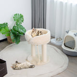 Árbol para gatos con plataformas de felpa y rascador