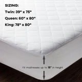 Colchón eléctrico con calefacción y apagado automático con controlador dual - Tamaño Queen