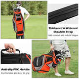 Bolsa de golf de 10.5 pulgadas con 14 divisiones y 7 bolsillos con cremallera