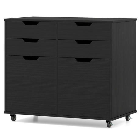 4 Drawer File Cabinet with Wheels for Home Office Organization