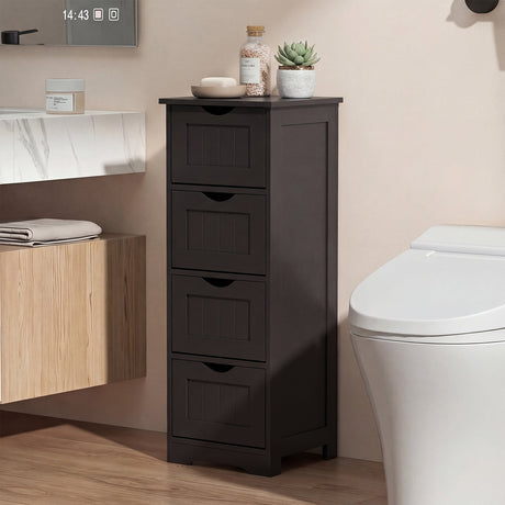 Mueble de suelo independiente de 4 cajones con dispositivo antivuelco