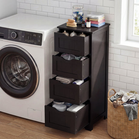 Mueble de suelo independiente de 4 cajones con dispositivo antivuelco