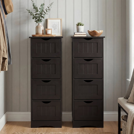 Mueble de suelo independiente de 4 cajones con dispositivo antivuelco
