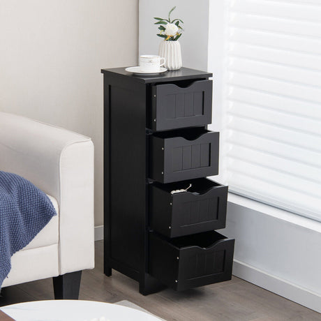 Mueble de suelo independiente de 4 cajones con dispositivo antivuelco