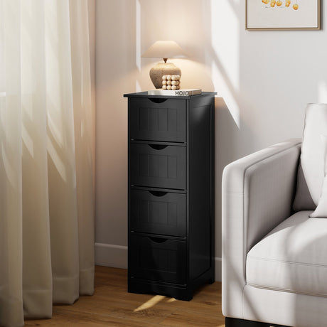 Mueble de suelo independiente de 4 cajones con dispositivo antivuelco