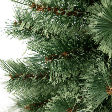 Árbol de Navidad Pre-Iluminado de 4 Pies con Maceta y Agujas de Pino