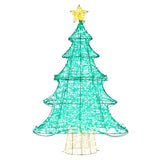 Árbol de Navidad Artificial Iluminado de 4 Pies con 520 Luces LED y Estrella Superior