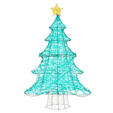 Árbol de Navidad Artificial Iluminado de 4 Pies con 520 Luces LED y Estrella Superior