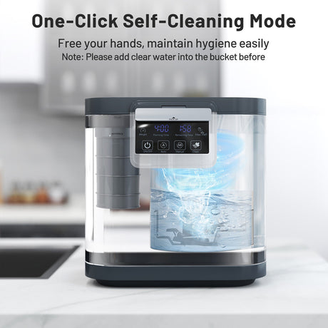Compostador eléctrico de 4 L con tapa y pantalla LED para cocina - Negro