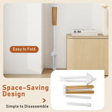 4 Legs Foldable Clothes Drying Rack with 8 Bamboo Hanging Rods and 40 Hanger Slots