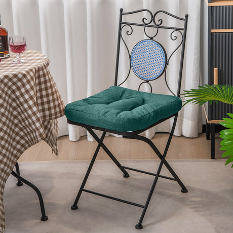 Paquete de 4 cojines para silla en forma de U de 44.5 x 43 cm con funda de poliéster