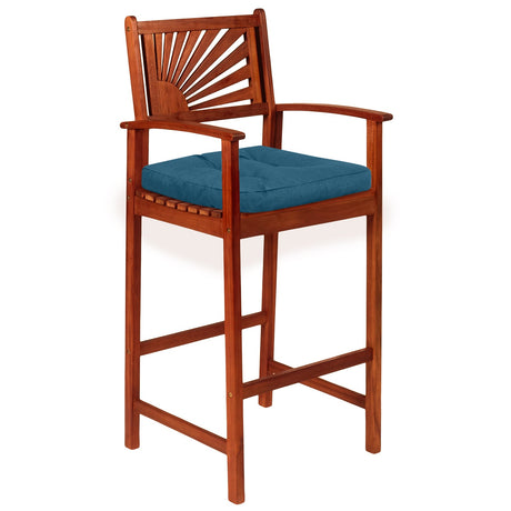 Paquete de 4 cojines para silla en forma de U de 44.5 x 43 cm con funda de poliéster