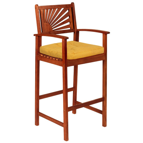 Paquete de 4 cojines para silla en forma de U de 44.5 x 43 cm con funda de poliéster