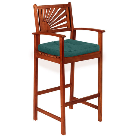 Paquete de 4 cojines para silla en forma de U de 44.5 x 43 cm con funda de poliéster