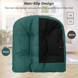 4 Pack 17.5 x 17 Inch U-Shaped Chair Pads with Polyester Cover