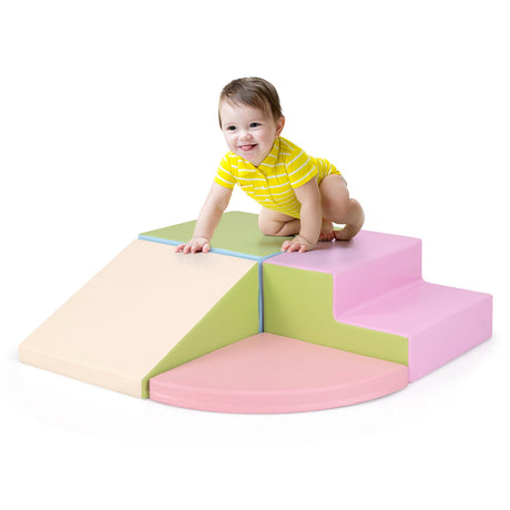 Juego de bloques de espuma de 4 piezas para escalar y gatear para bebés