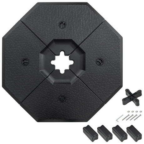 Juego de 4 pesos para base de sombrilla tipo voladizo para patio