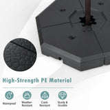 4 Pieces Patio Cantilever Offset Umbrella Weights Base Plate Set