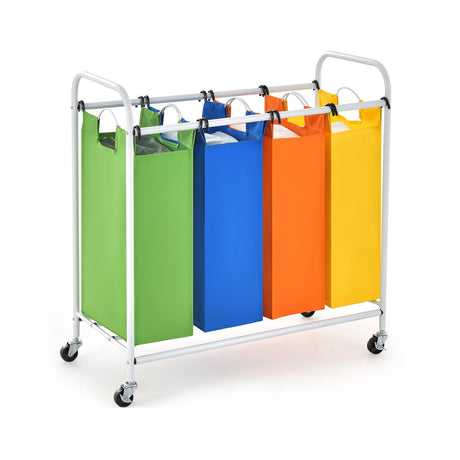 Clasificador de ropa de 136 L de gran capacidad con 4 secciones