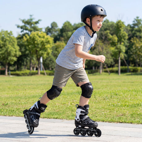 Patines de Cuchilla Ajustables de 4 Tallas con Ruedas Iluminadas para Jóvenes