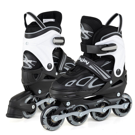 Patines de Cuchilla Ajustables de 4 Tallas con Ruedas Iluminadas para Jóvenes