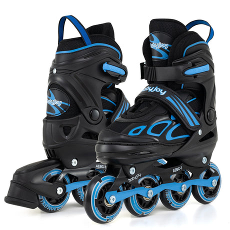 Patines de Cuchilla Ajustables de 4 Tallas con Ruedas Iluminadas para Jóvenes