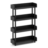 4-Tier Bookshelf Open Bookcase with Anti-Tipping Kit Industrial Storage Unit