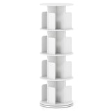 4-Tier Rotating Bookshelf 360¬∞ Display Rack with Dividers and Anti-falling Baffles