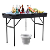 Mesa Plegable de Plástico para Fiestas de 4 Pies con Faldón a Juego